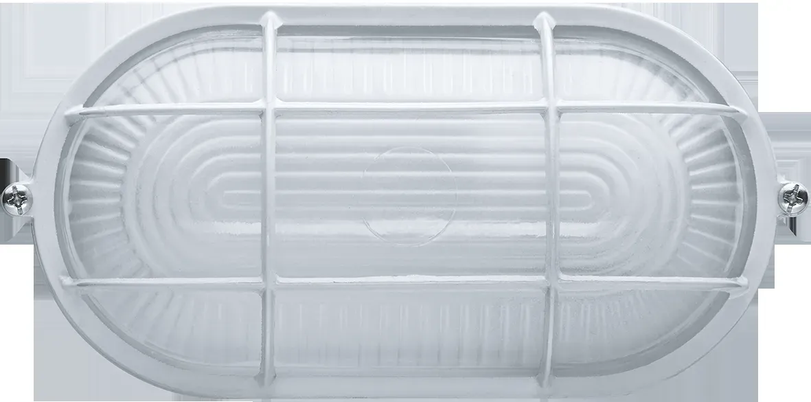 Светильник НПП-60w термостойкий овальный с решеткой IP54 белый Navigator Group 14721