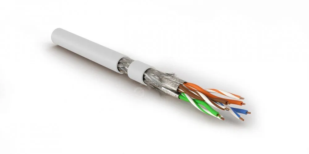 Витая пара S/FTP кат 8.1 4 пары AWG23 solid IN LSZH нг(А)-HF белый 500м