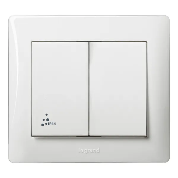 Galea Life Выключатель двойной IP44 LEGRAND 771021
