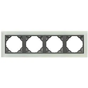 Efapel 90940 TCS 4-х местная рамка, стекло/серый Efapel 90940 TCS