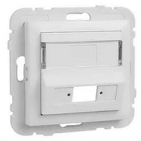 Efapel 90449 SBR Лицевая панель для оптоволоконного коннектора типа SC или 2LC, белый Efapel 90449 SBR