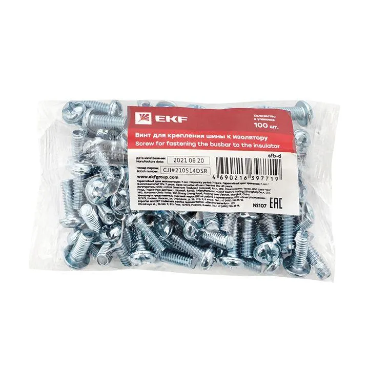 Винт для крепления шины к изолятору (100 шт) PROxima EKF sfb-d