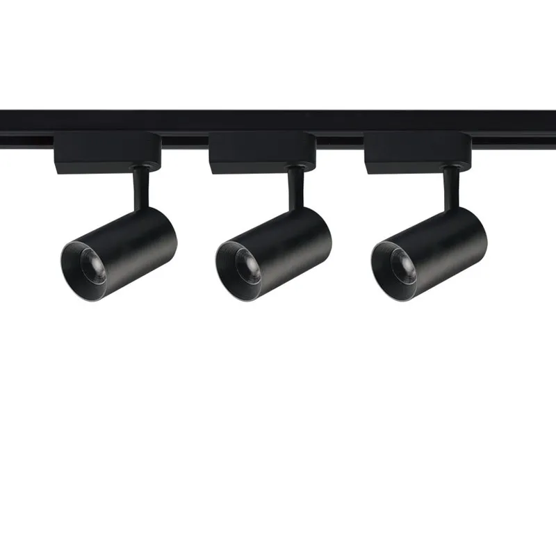 Светильник-прожектор ULB-Q291 8W/4200К/K BLACK SET31 светодиодный трековый, в составе набора из 3 штук на шинопроводе 1 м с коннектором. 1800 Лм. Белый свет (4200К). Корпус черный. ТМ Volpe. Uniel UL-00006778