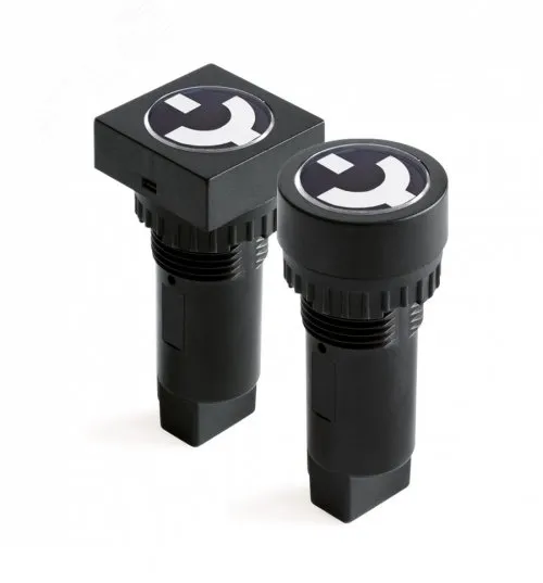 Индикатор положения выключателя, винт. подкл., уст.размер 22/48, круг., крас., 230В DKC AP0S24DR230