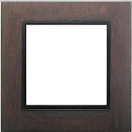 Ecoplast Рамка 4-постовая из натурального темного дерева (венге) LK60 Экопласт 864445