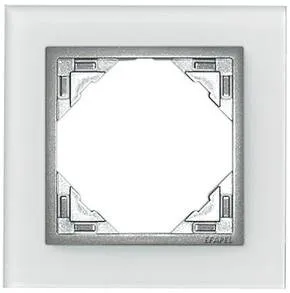 Efapel 90910 TCA Одиночная рамка, стекло/алюминий Efapel 90910 TCA