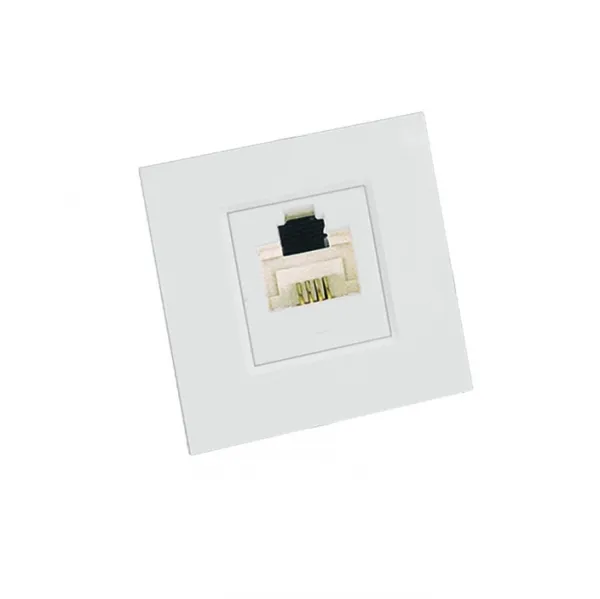 Розетка телефонная В45 с/у для каб.кан. белый SE (Schneider) RIN-144T-B