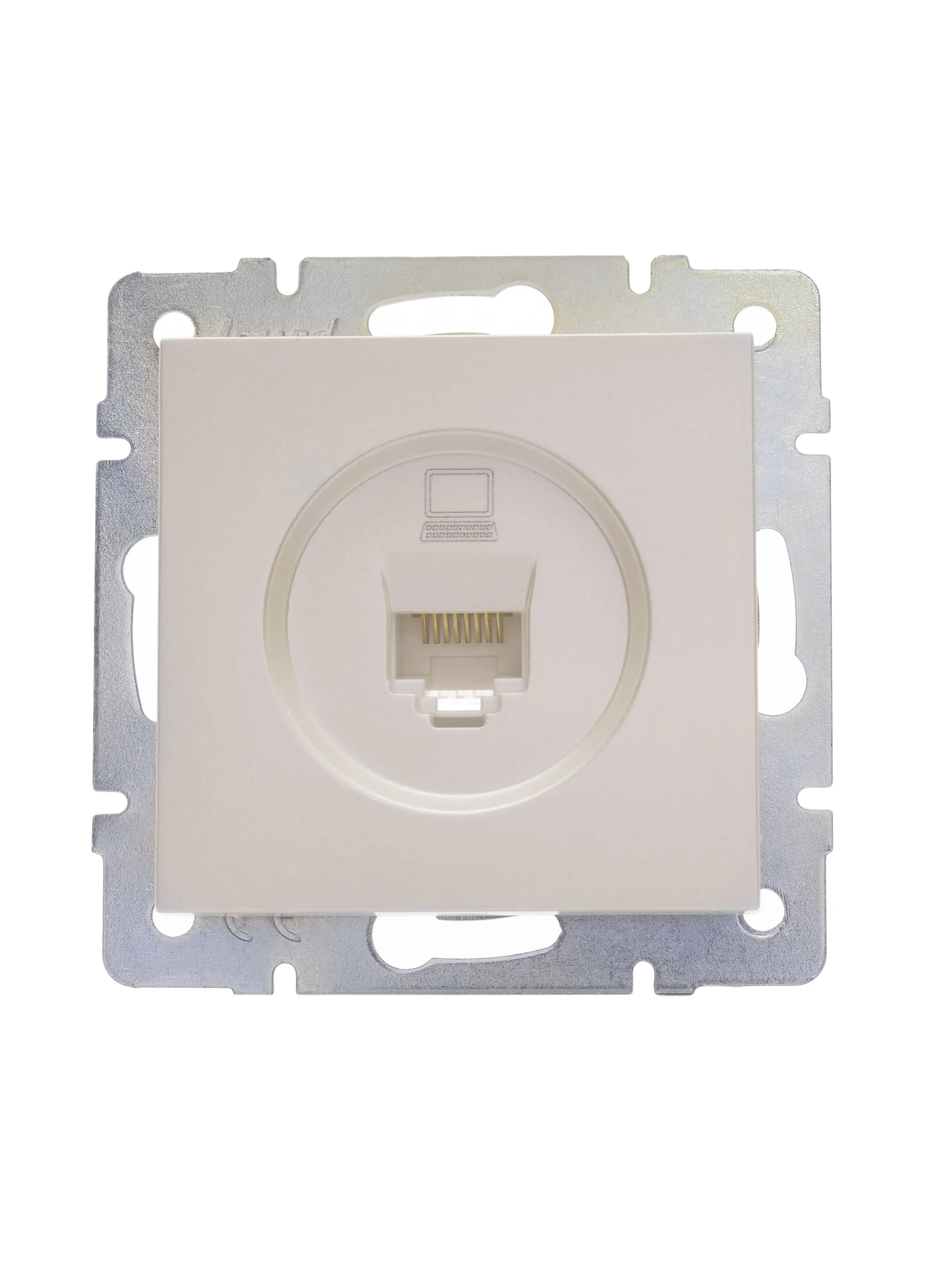 Vesna Розетка комп. жемч. бел. перл. Lezard 742-3088-139