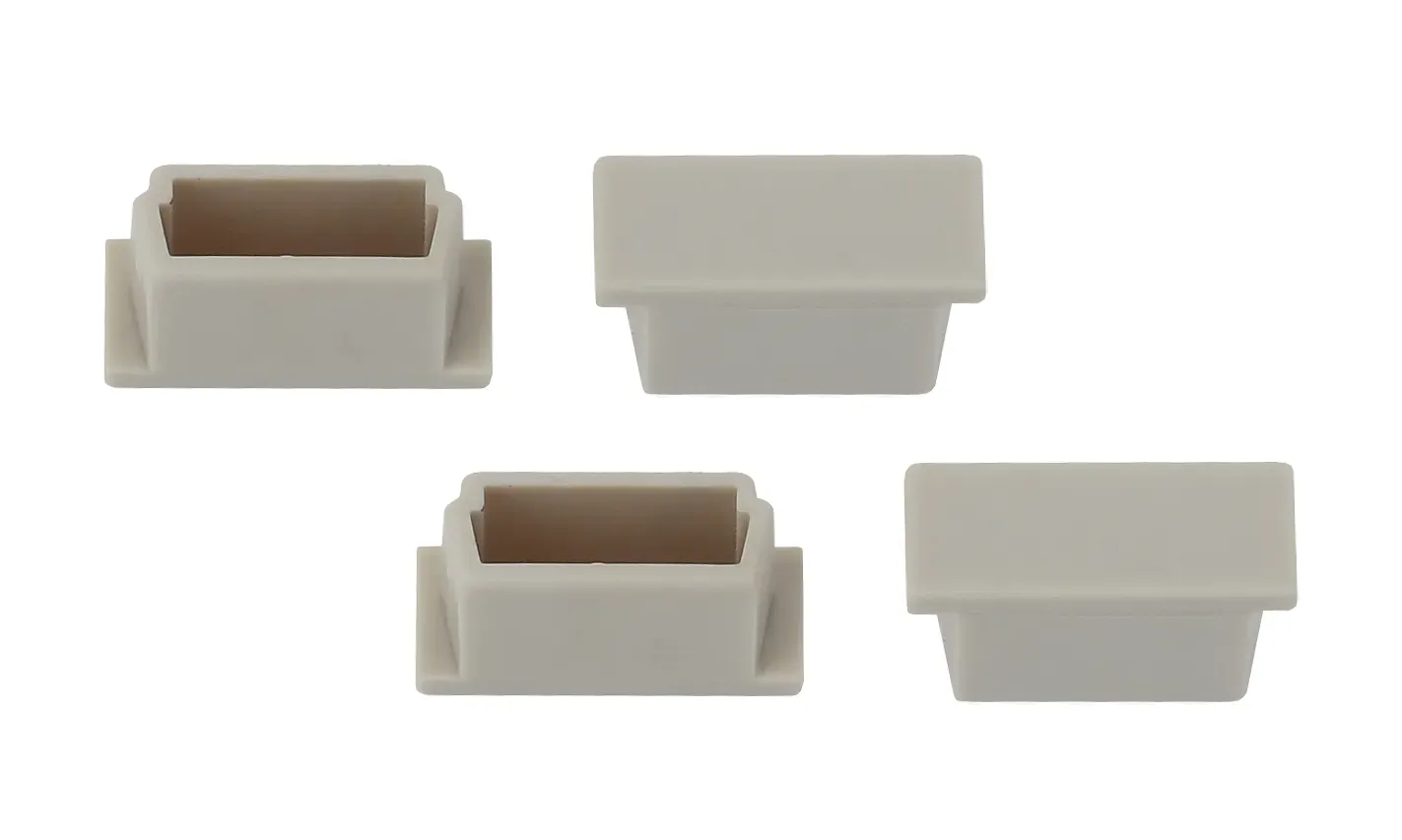 Набор заглушек для профиля CAB251, 4 глухие (500/24000) ЭРА Б0039443