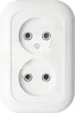 Валентина Розетка 2 поста скрытая белый РС10-393 Кунцево 5449