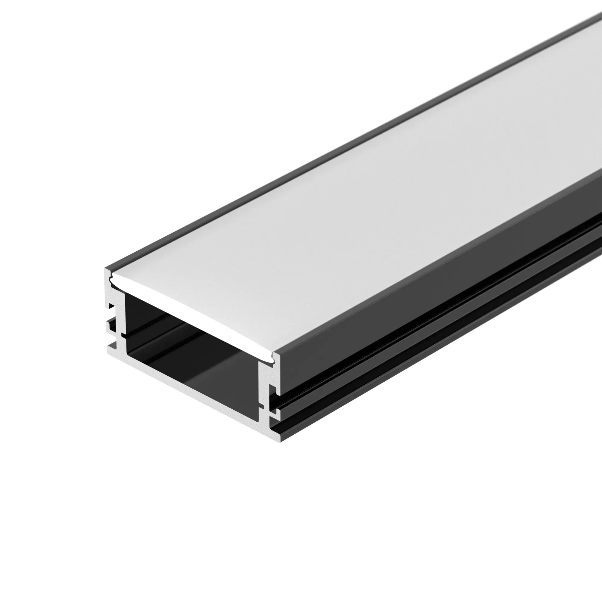 Профиль FLOOR60-H26-3000 ANOD BLACK (Arlight, Алюминий) Arlight 046414