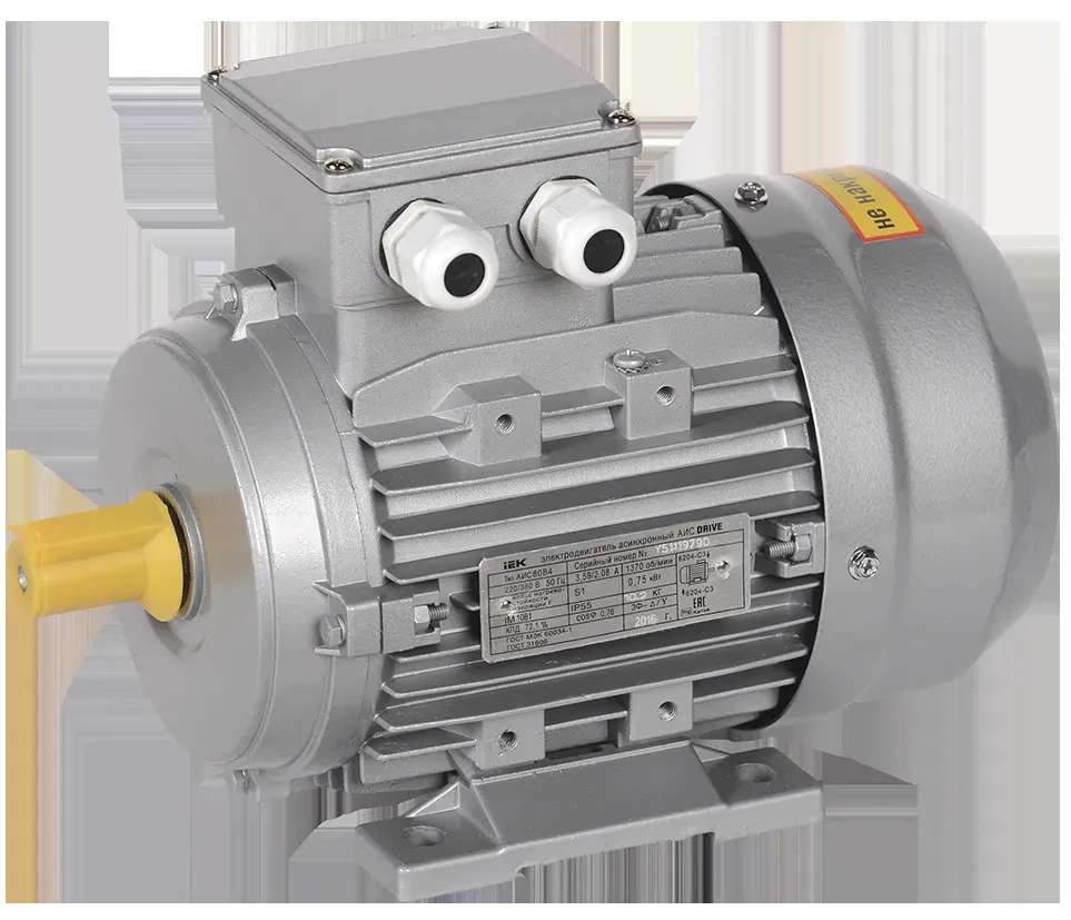 Электродвигатель трехфазный АИС 90L8 380В 0,55кВт 750об/мин 1081 DRIVE ONI (IEK) AIS090-L8-001-1-0710