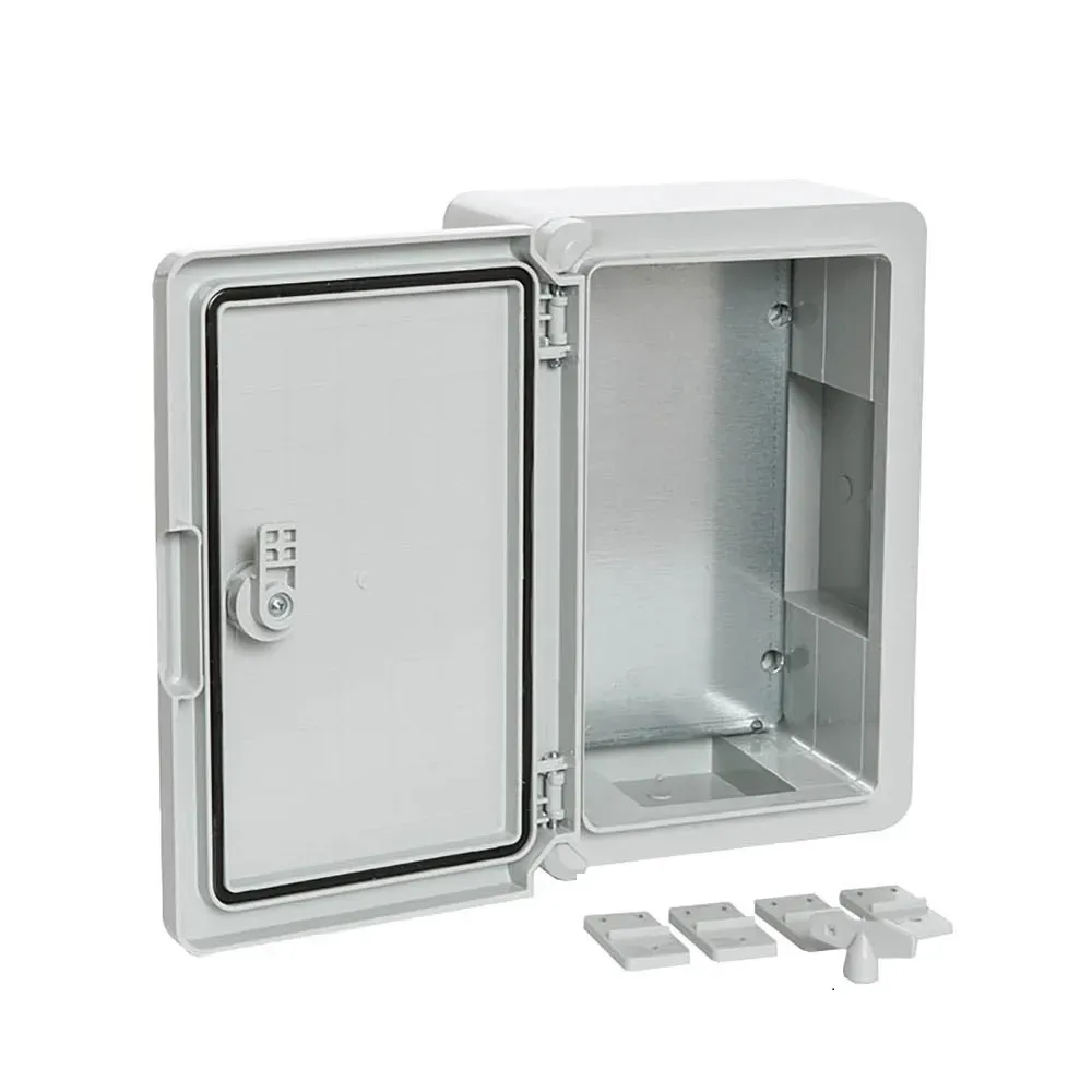 Корпус пластиковый с монтажной панелью щмп ip65 серая дверь 300х200х130 ПРОМРУКАВ PR08.26480