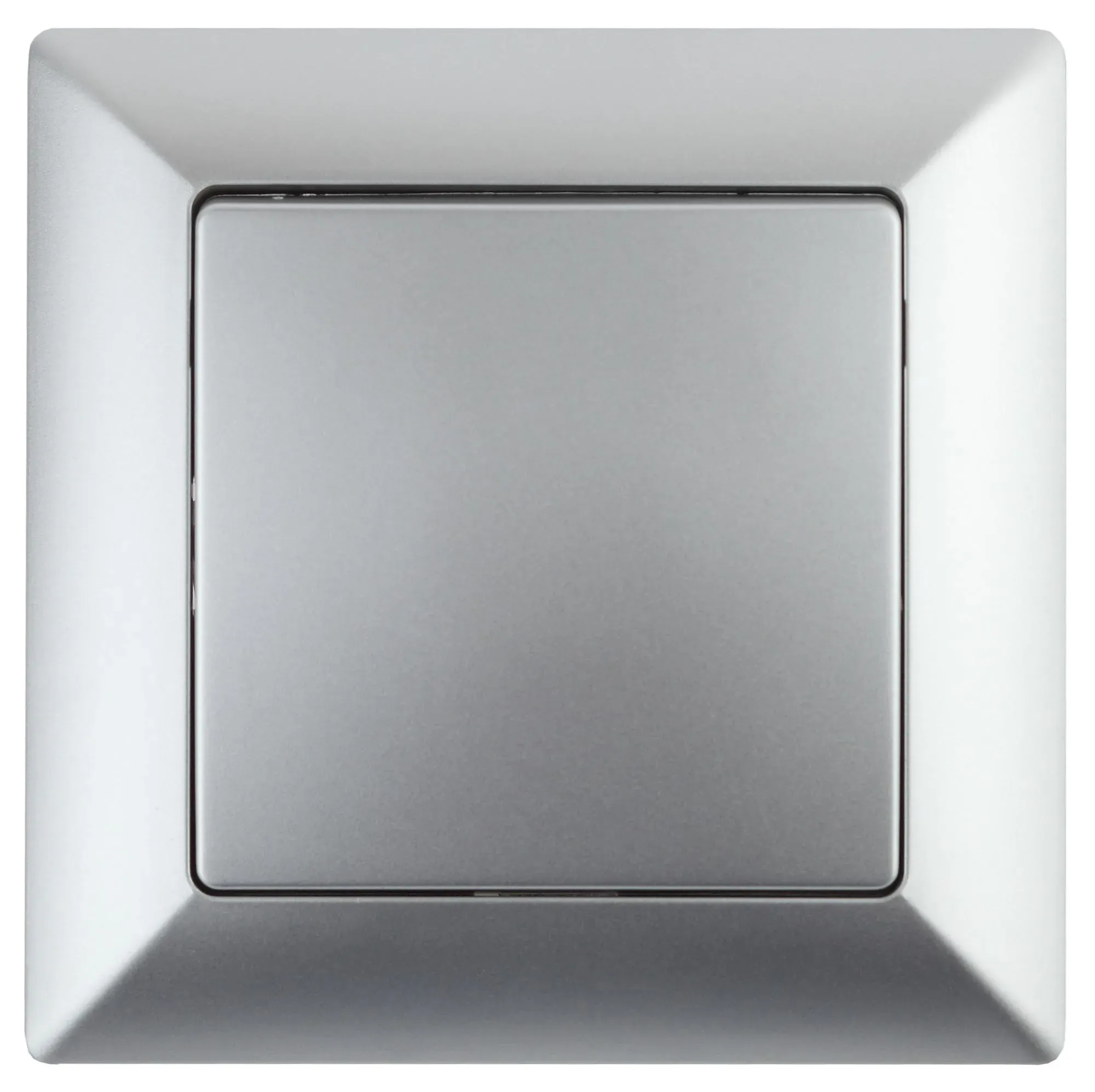 Выключатель Intro Solo 4-101-03 одноклавишный 10А-250В, IP20, СУ, алюминий ЭРА Б0053544