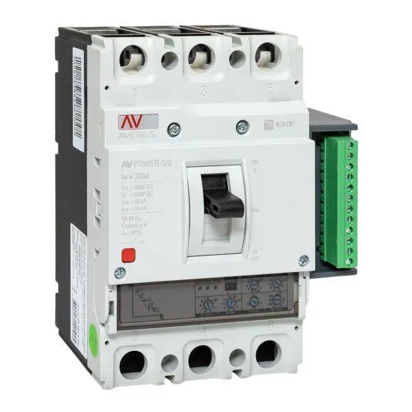 Выключатель автоматический av power-2/3 250а 50ка etu2.2 EKF MCCB-23-250-2.2-AV