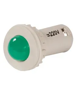 Лампа светодиодная индикаторная СКЛ-11-Л-2-220, зелёная, 220В AC/DC, d=27, сила света 20 мКд Электротехник ET510805