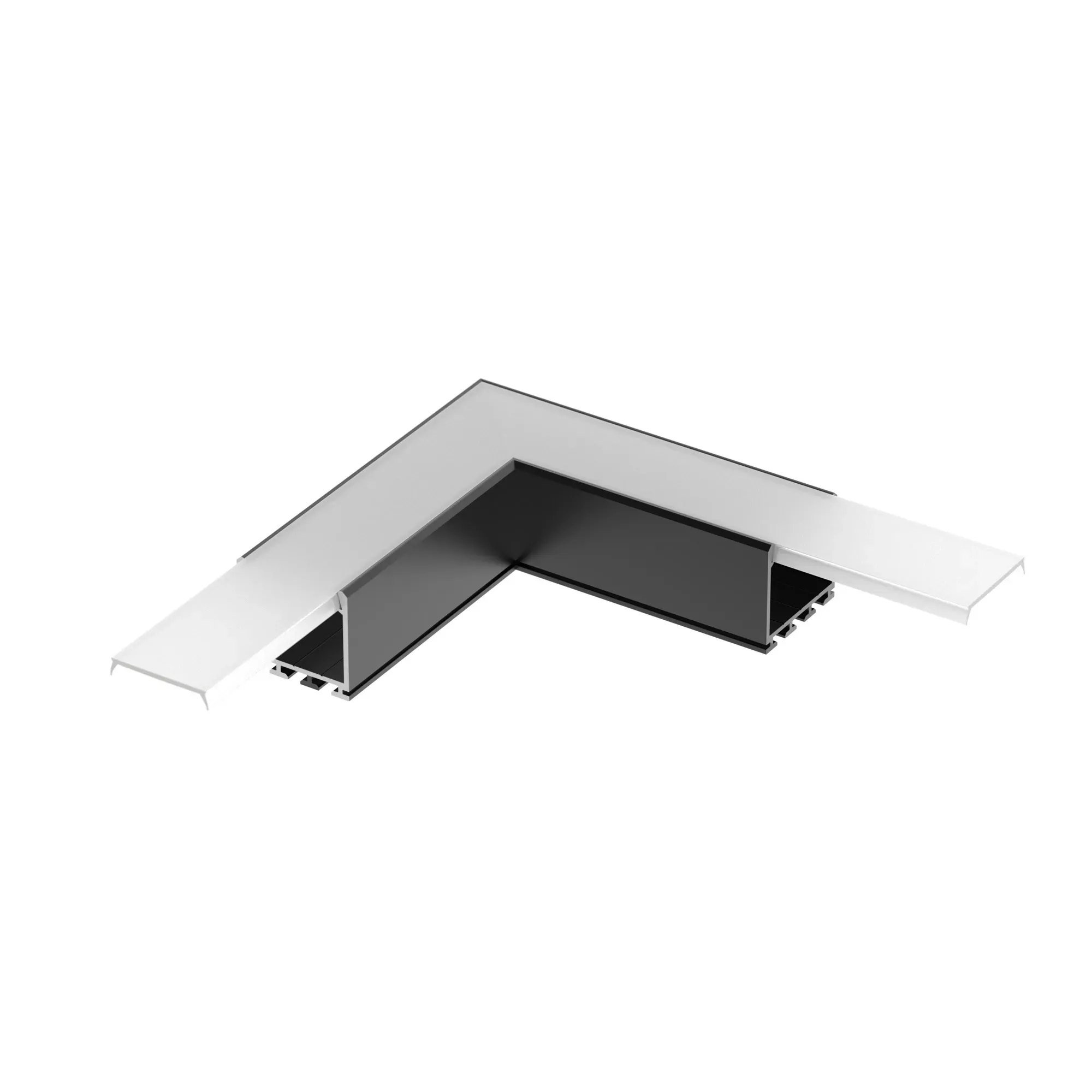 Угол PLS-LOCK-H25-L90 BLACK (с экраном MAT-L) (ARL, Металл) Arlight 031268