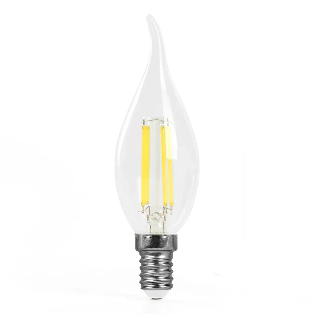 Лампа светодиодная LED 6вт Е14 теплый свеча на ветру FILAMENT Feron.PRO