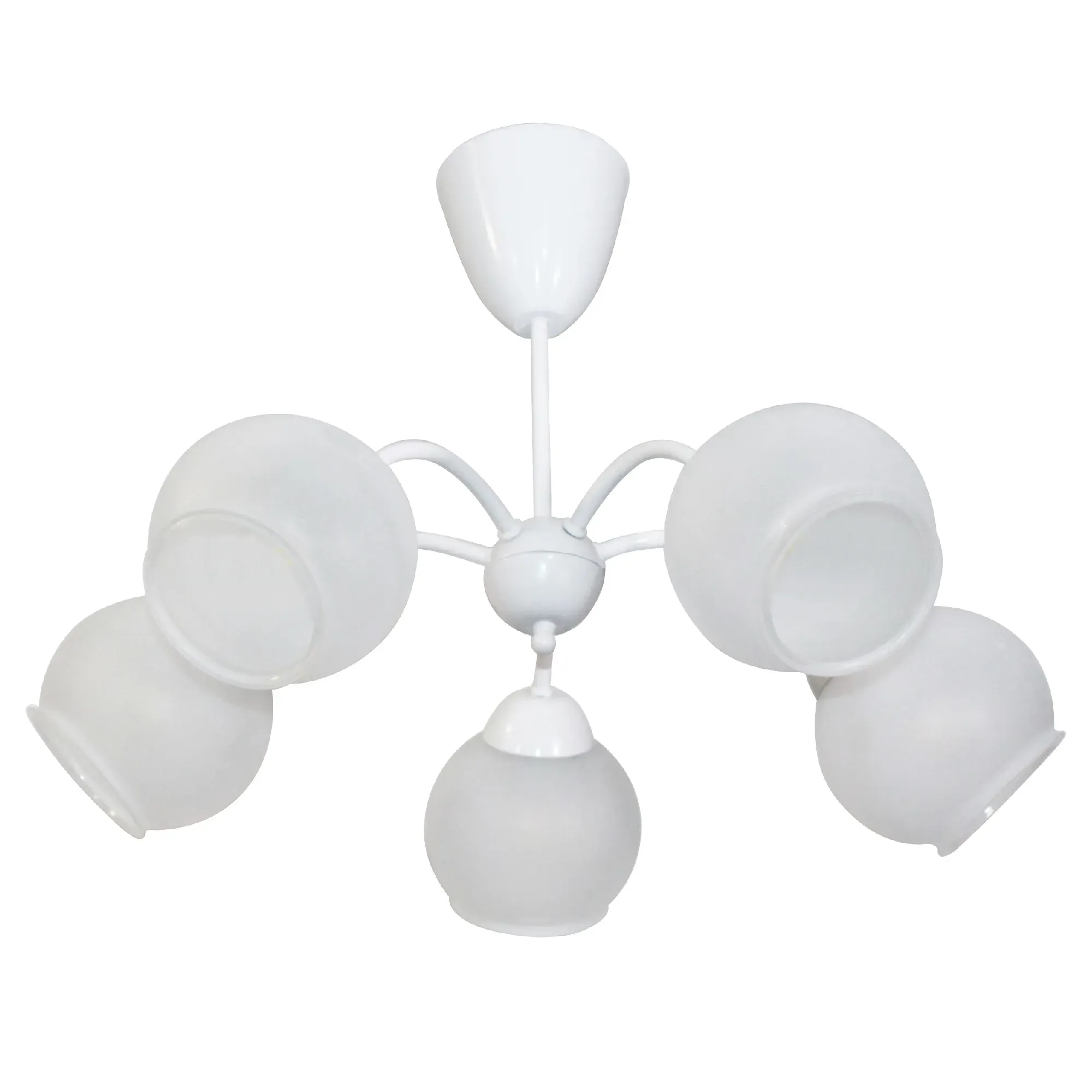 Светильник НСБ 01-5х60-119 Е27 Лера 157 бел. (Плафон 8248) ЭЛЕТЕХ 1005404159