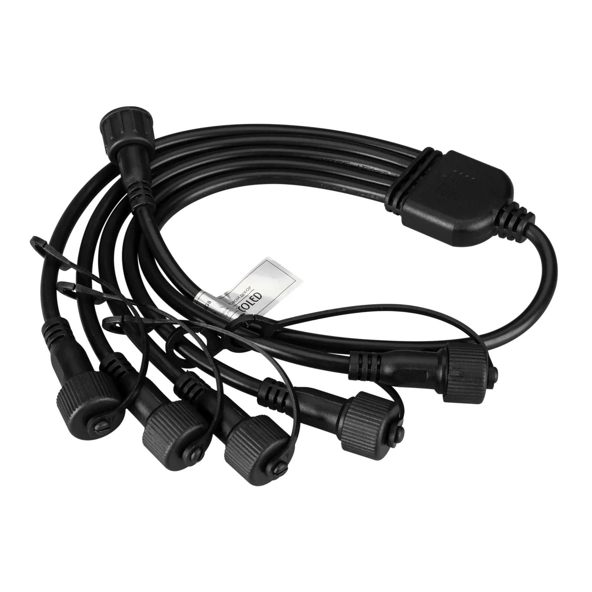 Коннектор питания ARD-CLASSIC-SYNC-RGB Black (230V, 5 ports) (ARDCL, Закрытый) Arlight 031791
