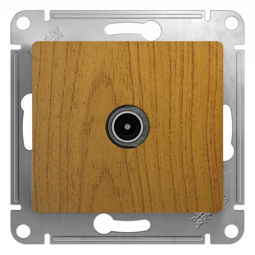 Коннектор GLOSSA TV антенна механизм дерево дуб SE (Потенциал) GSL000593