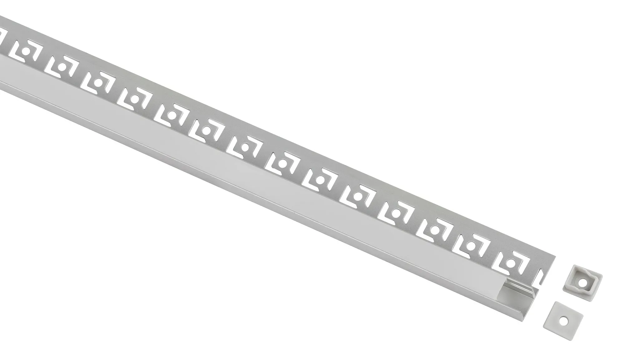 Комплект с анодированным профилем под плитку и гипсокартон толщиной до 9 мм 3213 32х13мм 2,5м ЭРА Б0062855