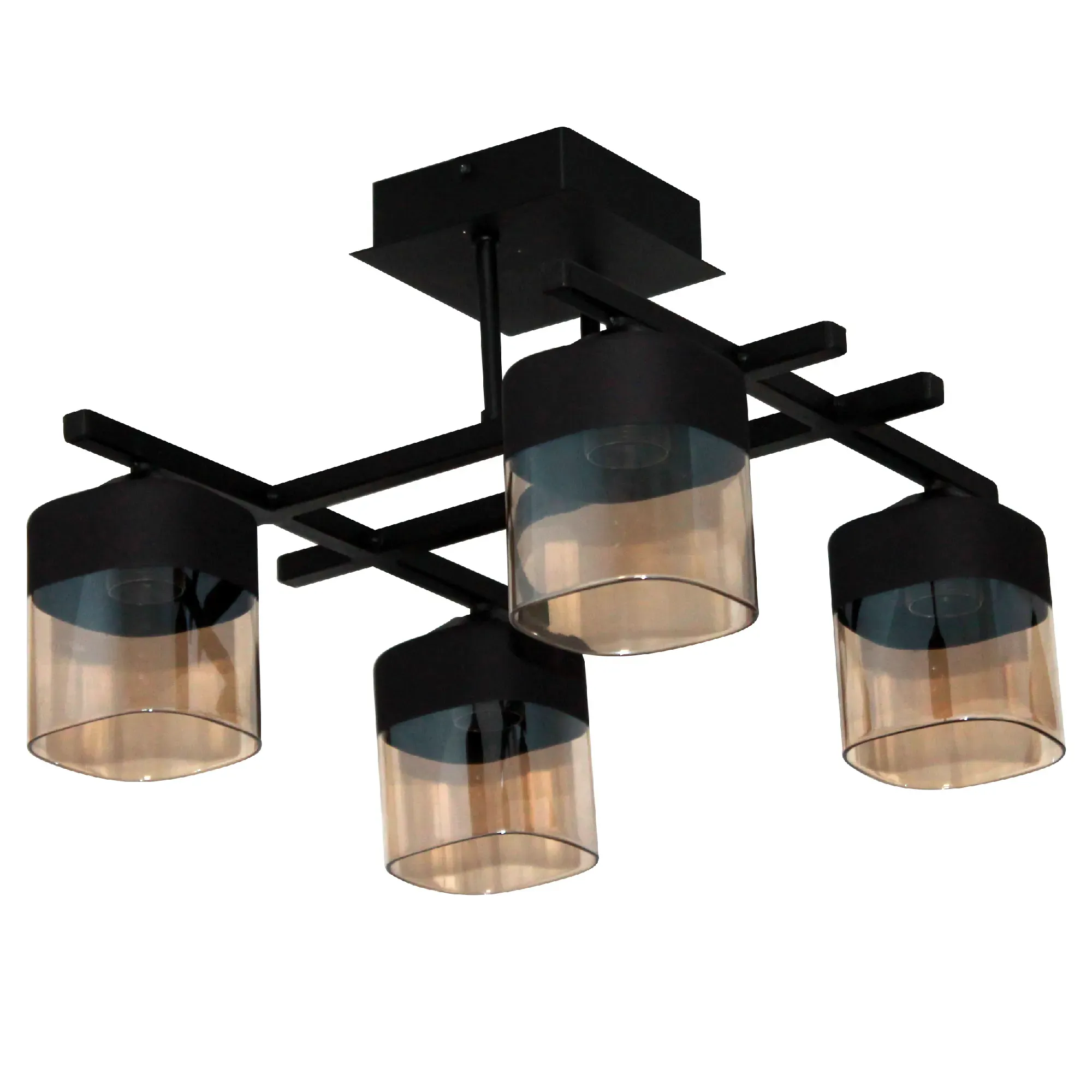 Светильник Базиль 141 черн.муар (плафон 8421) НПБ 01-4х60-124 Е27 ИУ ЭЛЕТЕХ 1005404676