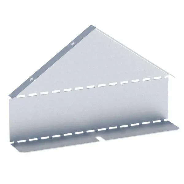 Заглушка крышки двускатной на лоток 100х300мм (0,8мм) HDZ EKF zkdsk100300-HDZ