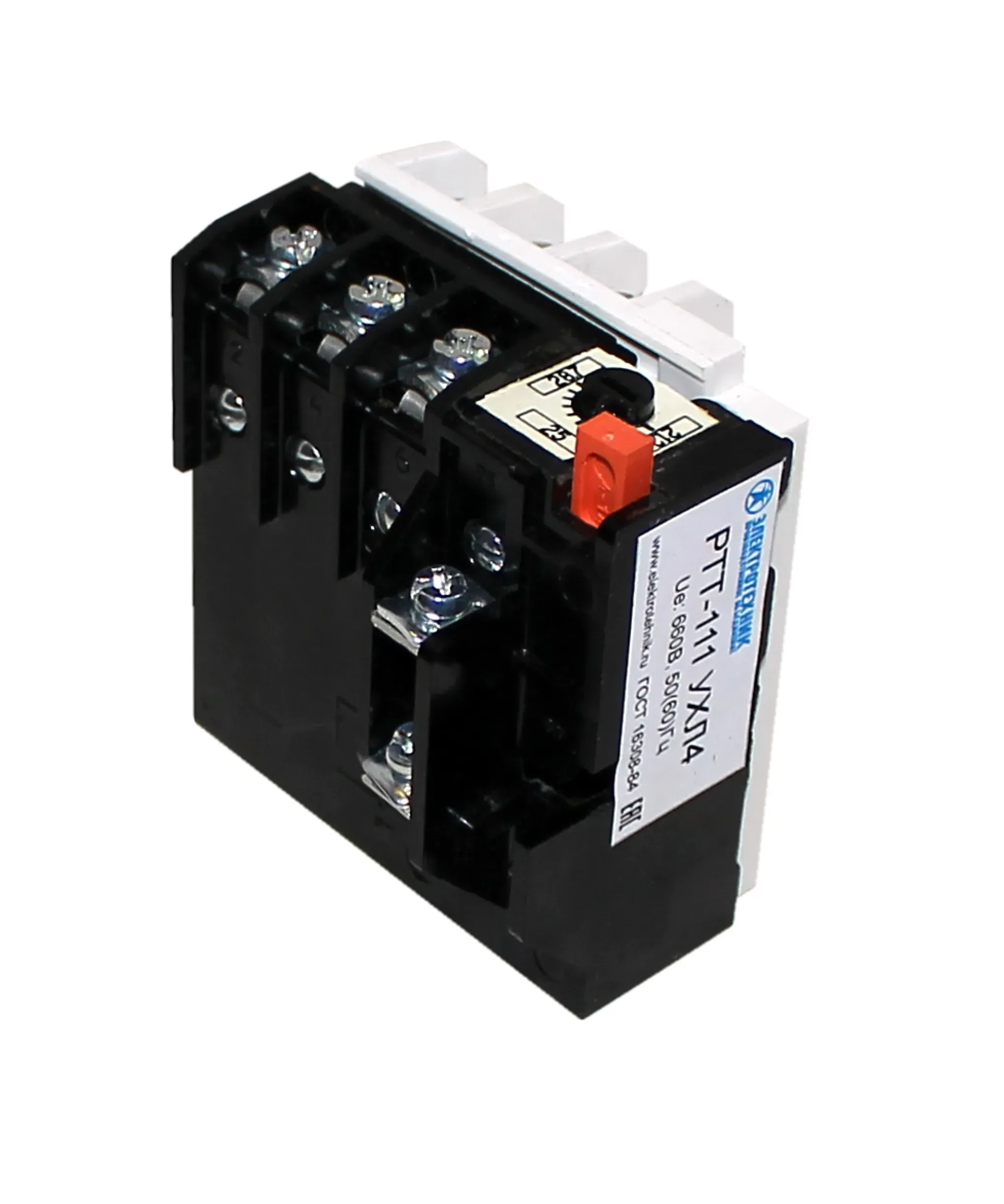 Реле электротепловое токовое РТТ-12 УХЛ4, 34,0А, 660В/50Гц, 1п, 28,0-40,0А, ручной возврат Электротехник ET003518