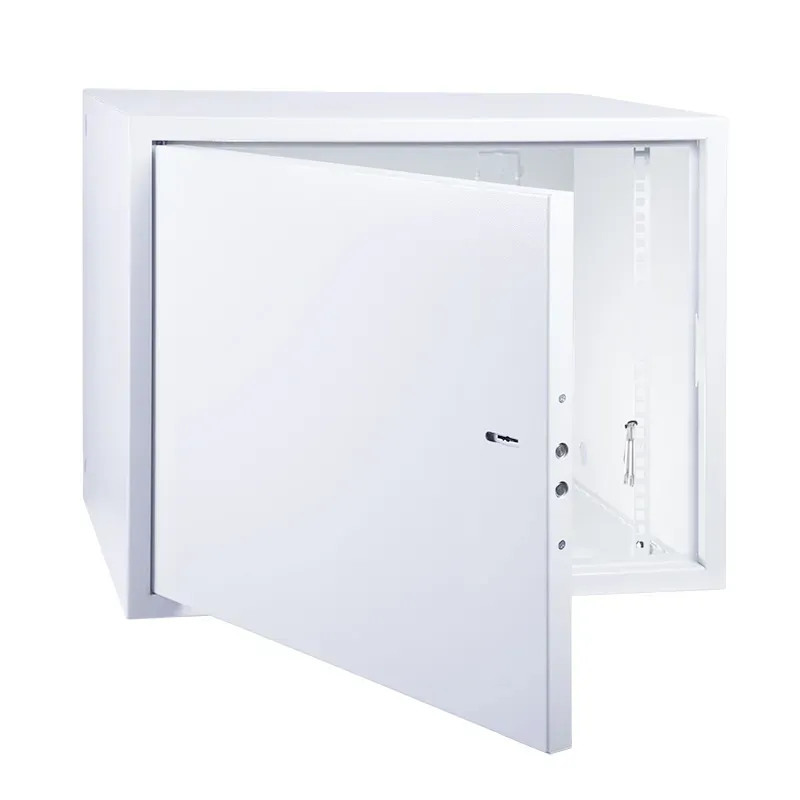 Шкаф настенный 19 АНТИВАНДАЛЬНЫЙ распашной 14U 600х500х700мм RAL7035,