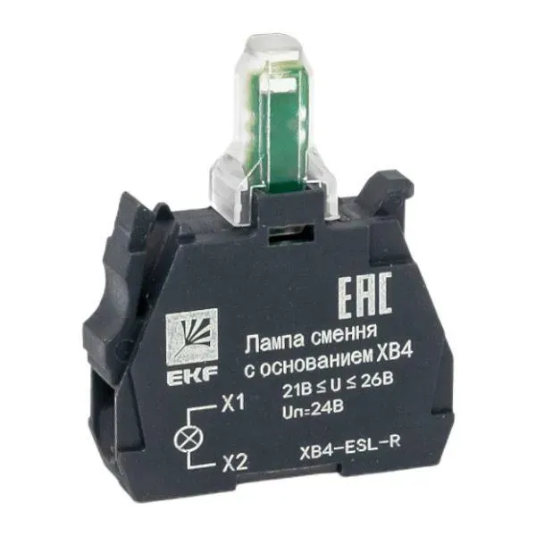 Лампа сменная c основанием XB4 красная 24В PROxima EKF XB4-ESL-R