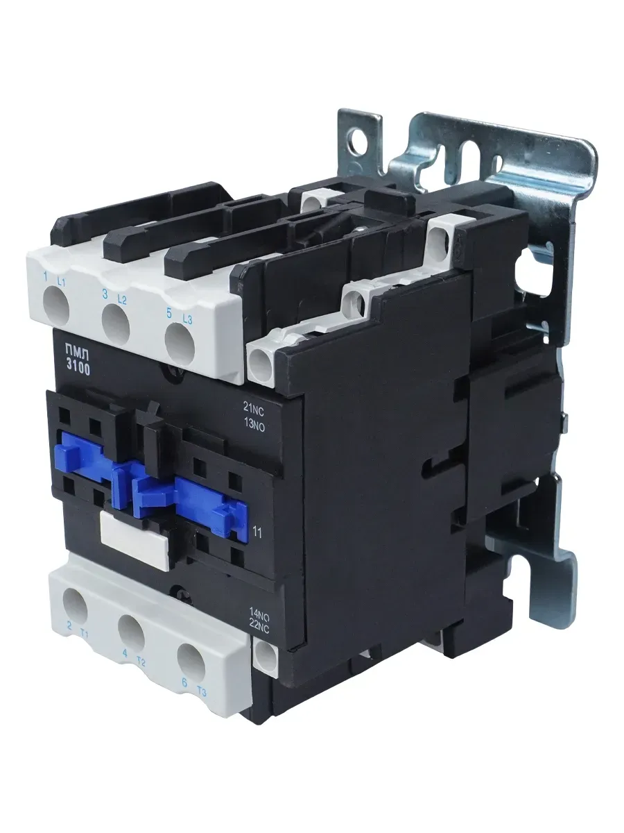 Пускатель электромагнитный ПМЛ-3100 УХЛ4 Б, 220В/50Гц, 1р+1з, 40А, нереверсивный, без реле, IP00 Электротехник ET509645