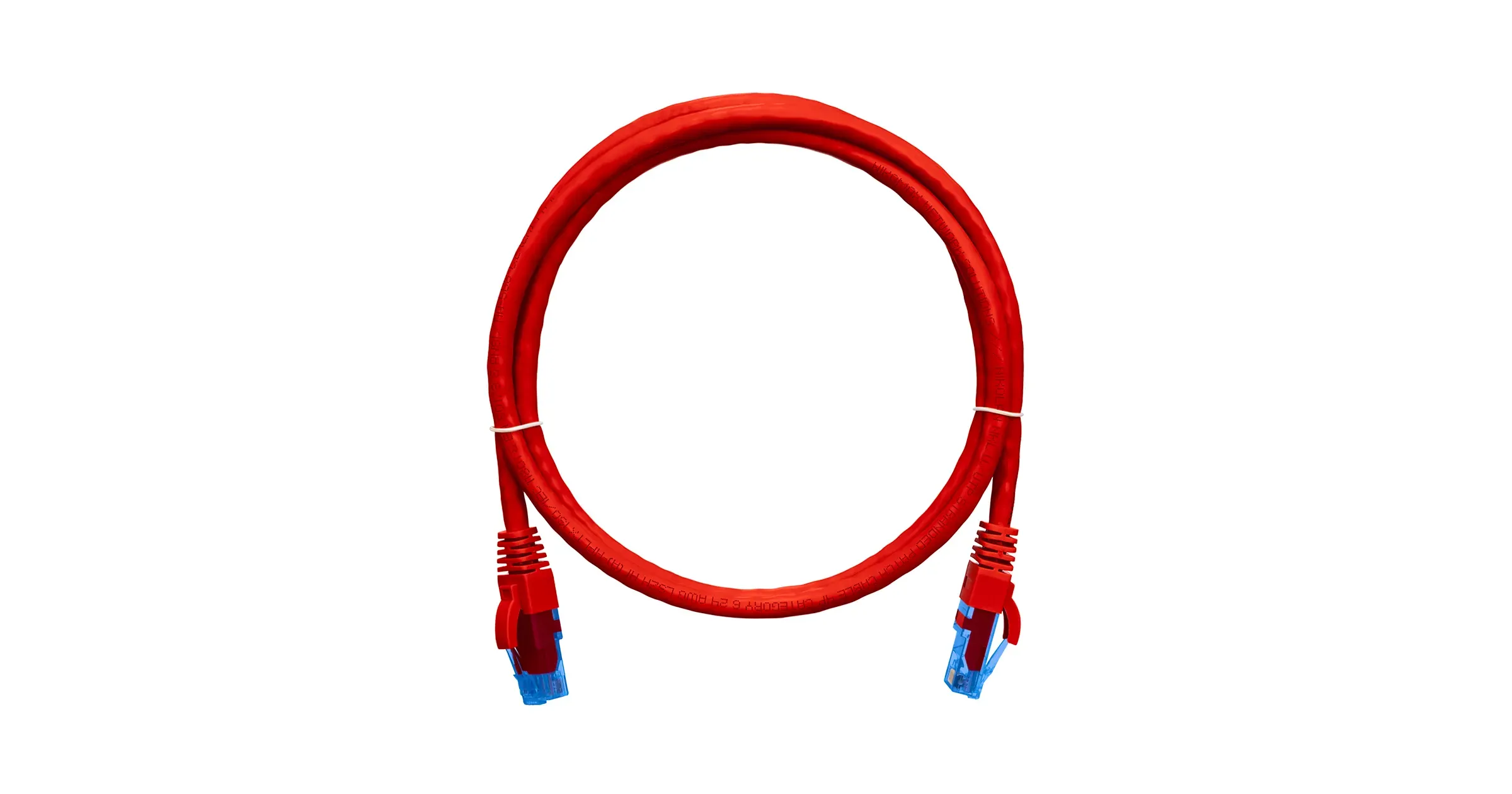 Патч-корд U/UTP 4 пары Cat 6 2хRJ45/8P8C T568B 7х0205мм LSZH красный 2м