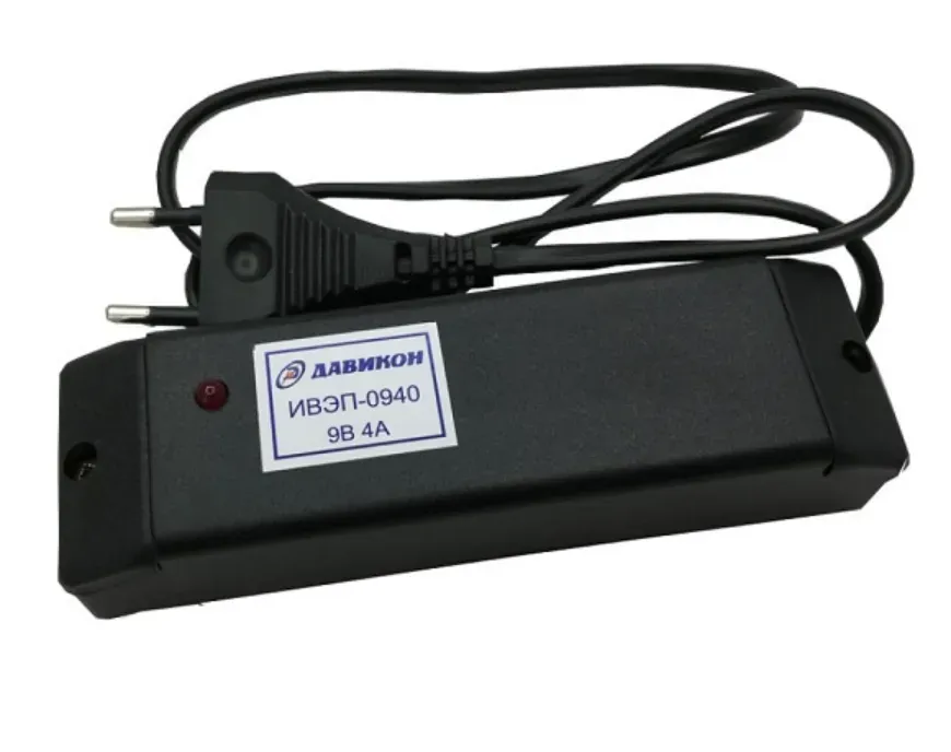 Блок питания импульсный, одноканальный 9В 4А Давикон ИВЭП-0940