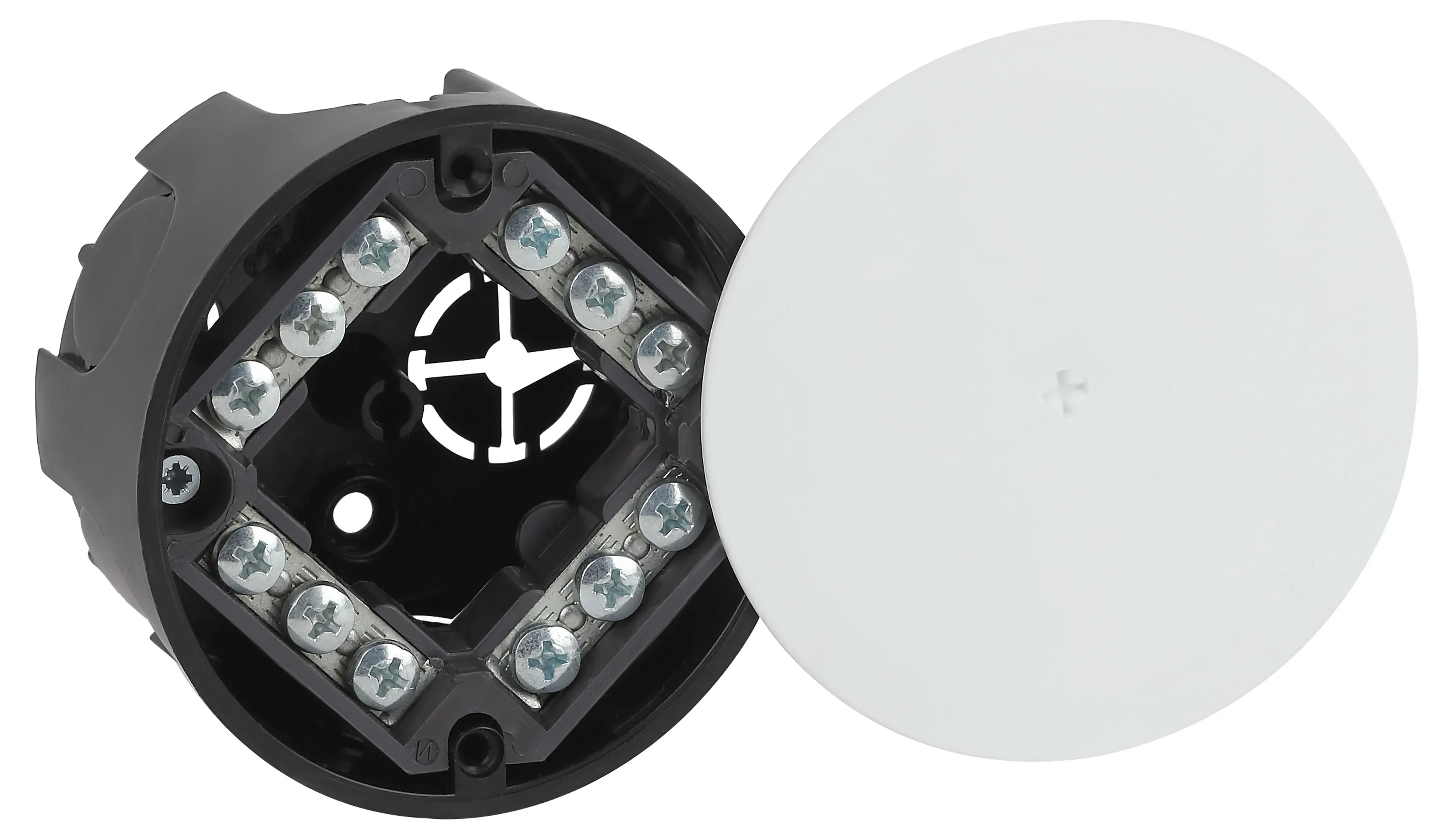 Коробка распаячнаяKRT-k-74-42 для твердых стен, клеммник, крышка IP42 ЭРА Б0057231