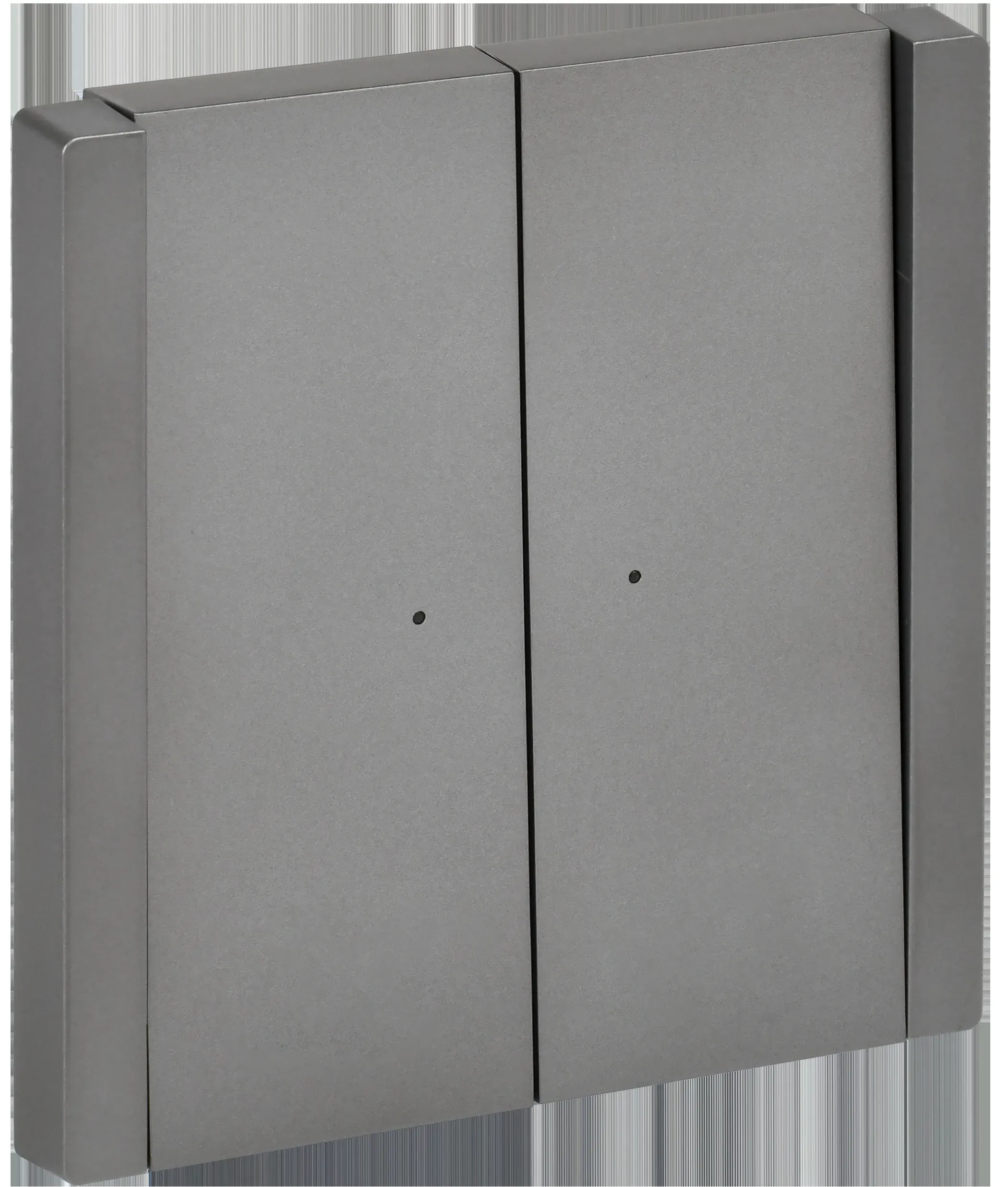 FORTE&PIANO Выключатель 2-клавишный с индикацией 10А FP506 сталь IEK IEK FP-V20-1-10-1-K46