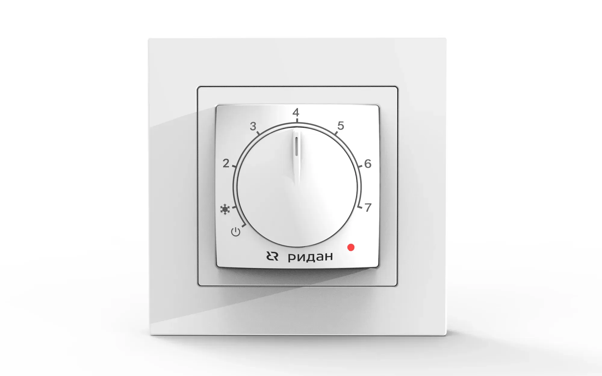 Терморегулятор с датчиком пола Ридан Twist белый 16А ДЕВИ 21RT0101R