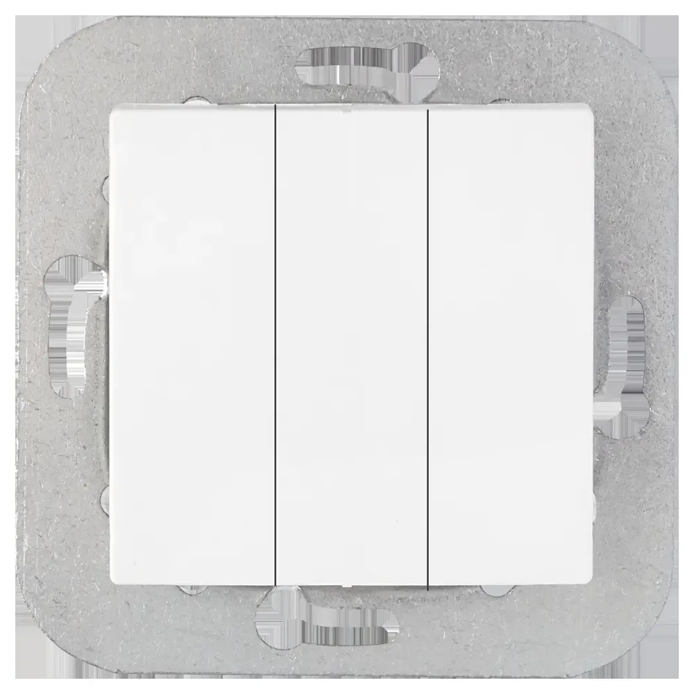 Беларусь Выключатель трехклавишный узел скрытый В рамку БелТИЗ Выключатель С05 10-552