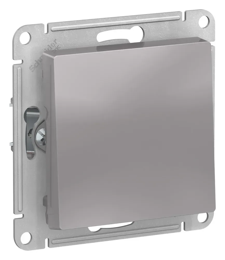 ATLASDESIGN 1-клавишный ВЫКЛЮЧАТЕЛЬ 2-полюсный, 10А, мех., АЛЮМИНИЙ SE (Потенциал) ATN000321