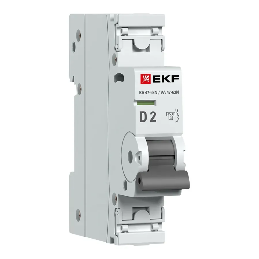 Автоматический выключатель 1p 2а (d) 4,5ka ва 47-63n ekf proxima EKF M634102D
