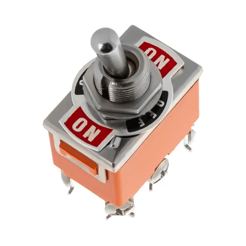 Тумблер 250V 15А (6c) ON-OFF-ON двухполюсный (KN-203) (в упак. 1шт.) REXANT 06-0328-B