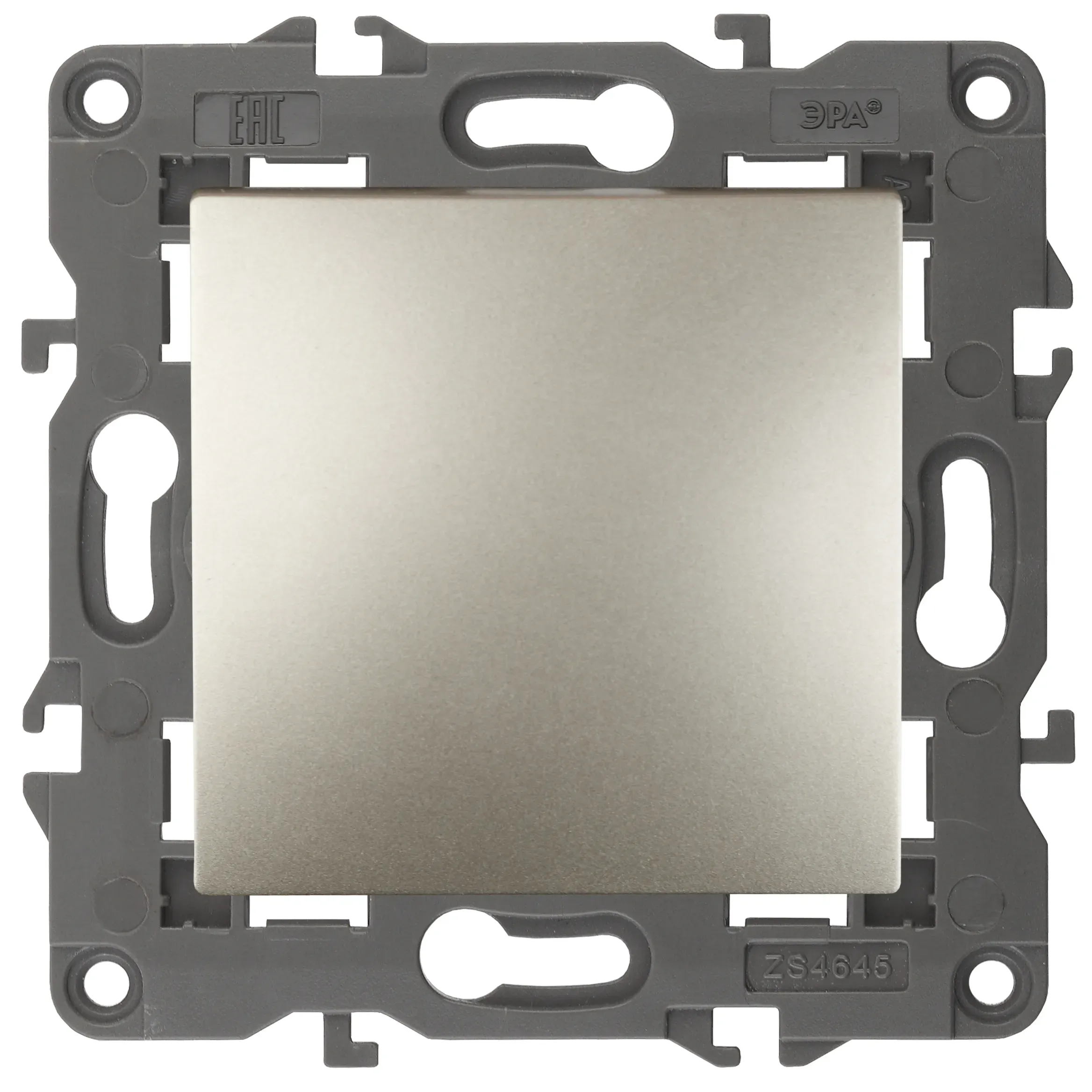 Кнопка, 10АХ-250В, Elegance, шампань (10/100/2500) 14-1111-04 ЭРА Б0047865