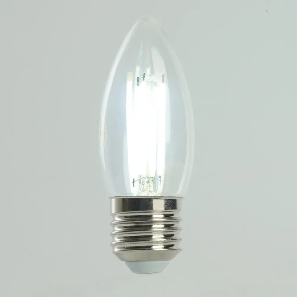 Лампа светодиодная LED 6вт Е27 дневной свеча FILAMENT Feron.PRO