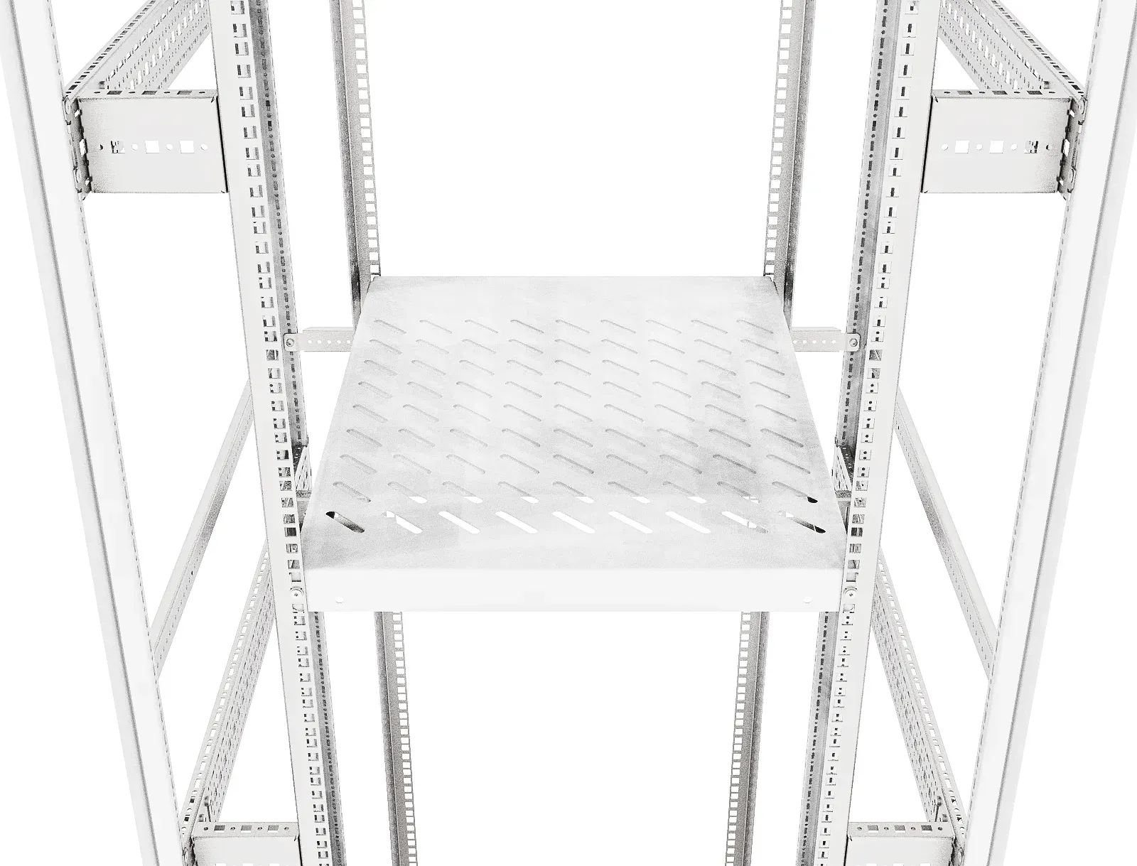 Полка приборная регулируемая для 19 дюймового оборудования (до 100 кг) RS52 УЗОЛА UR57700040100