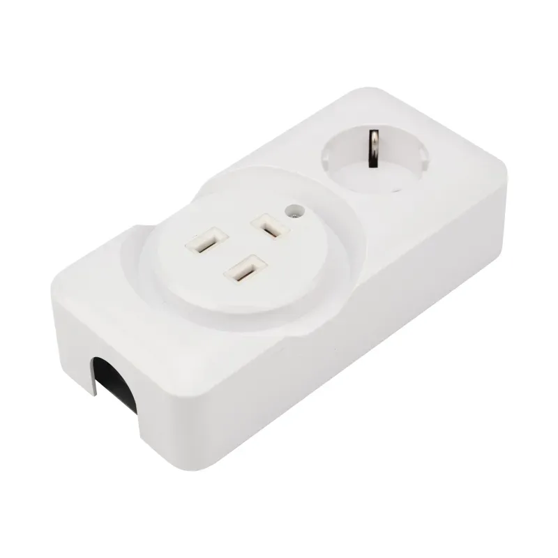 Розетка РШ/Евро двойная для электрической плиты 32 А/16 A, 250 В, 2Р+РЕ ОУ белая REXANT REXANT 11-8982