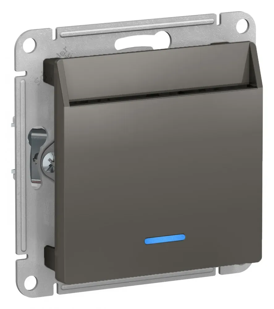 ВЫКЛЮЧАТЕЛЬ ATLASDESIGN карточный, механизм, СТАЛЬ SE (Потенциал) ATN000967