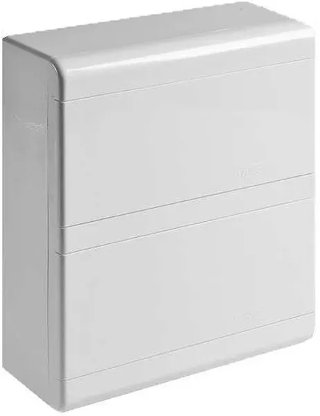 Тусо щиток открытой проводки на 18 модулей две двери 222х277х93мм (непрозрачная дверца) RUVINIL 68018Б