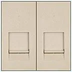 Ecoplast Накладка для розетки телефонной, компьютерной RJ, 45х22,5 мм (бежевый) LK45 Экопласт 853101