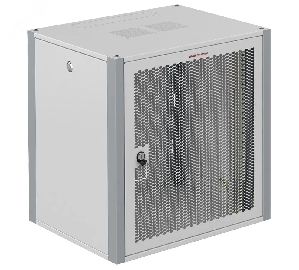 Шкаф телекоммуникационный настенный 19' 6u дверь перфорированная ip20. 600x350x315mm(шхгхв) цвет серый(ral 7035/ral7000) SYSMATRIX WP 6306.730