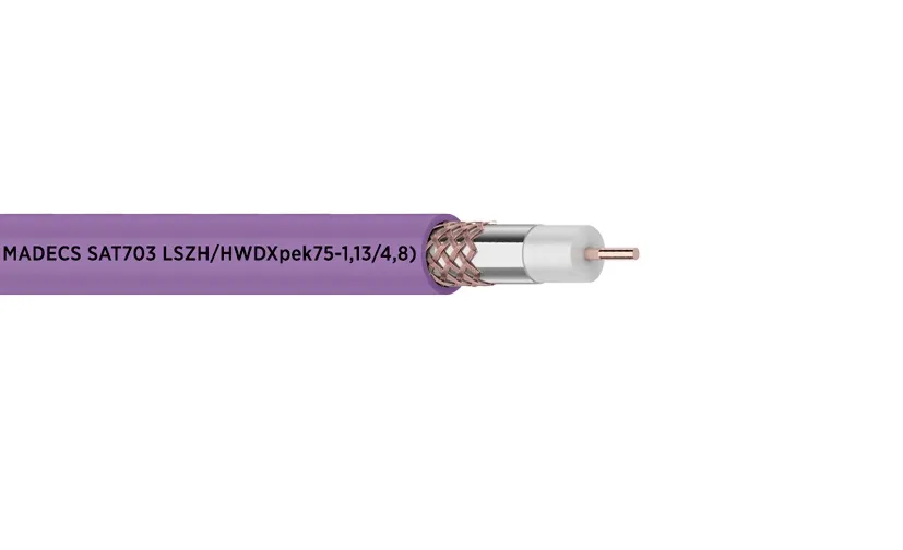Кабель коаксиальный SAT 703 LSZH (100м) 75Ом(SAT 703/HWDXpek75-1,13/4,8) Екс 700713r